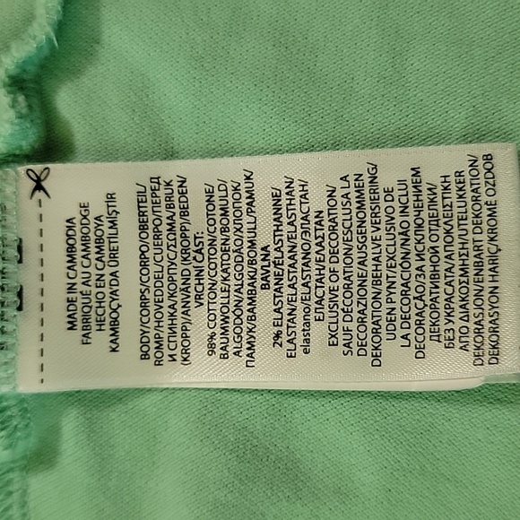 Kids Polo by Ralph Lauren Polo Shirt, Mint Green, Large, Pre-owned - Picture 5 of 7